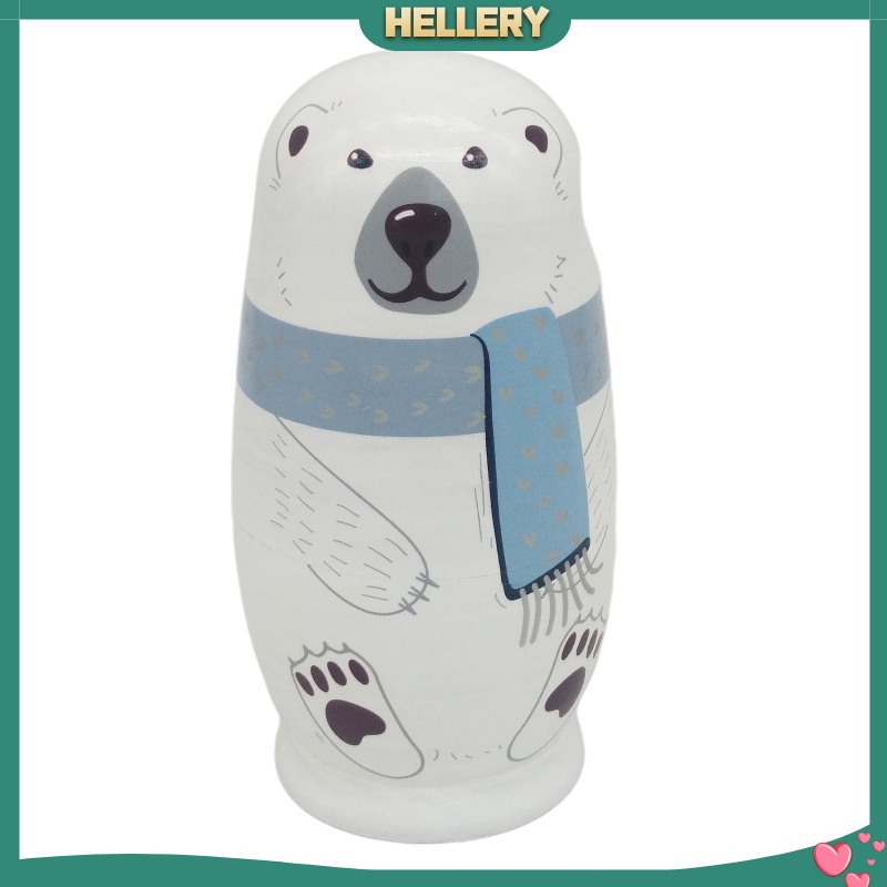 Bộ 5 Búp Bê Nga Matryoshka Hoạt Hình Bằng Gỗ