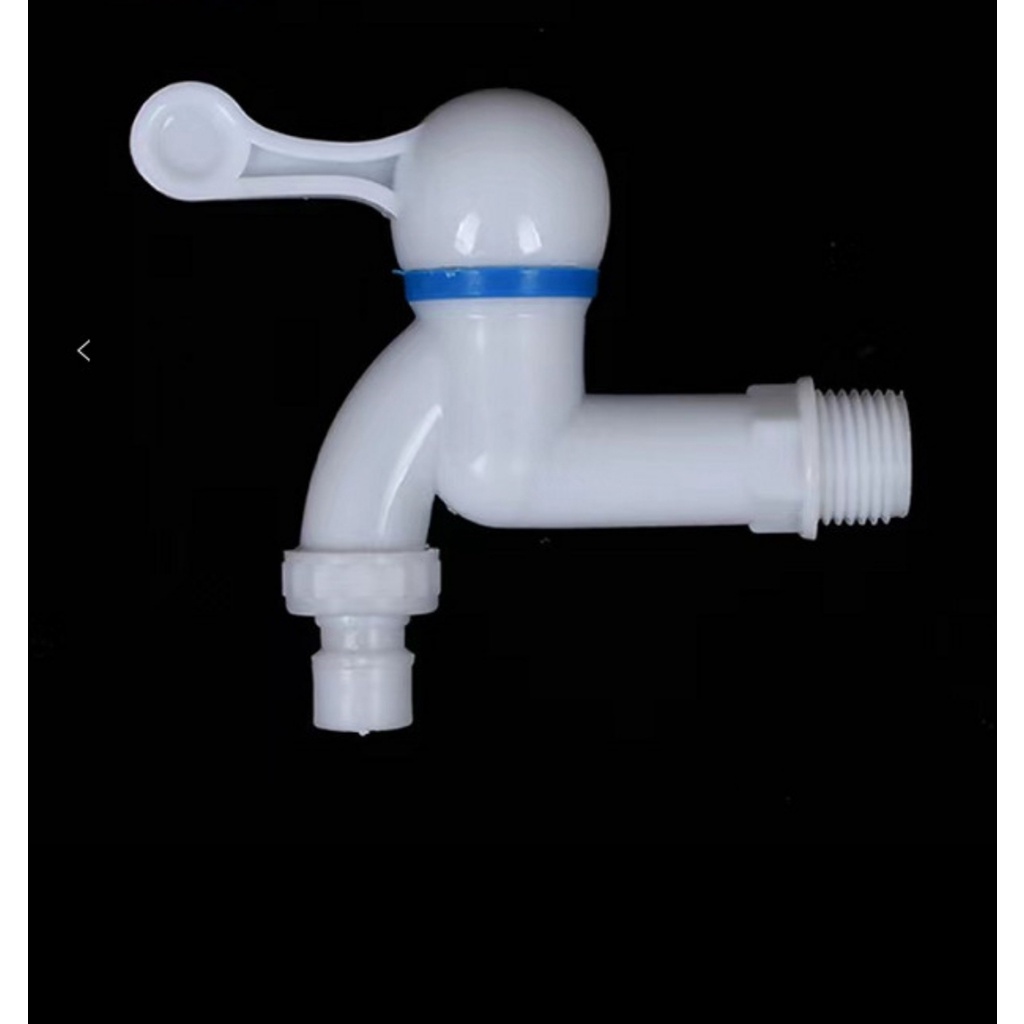 Vòi hồ, vòi nước , van nước bằng nhựa PVC màu trắng cao cấp