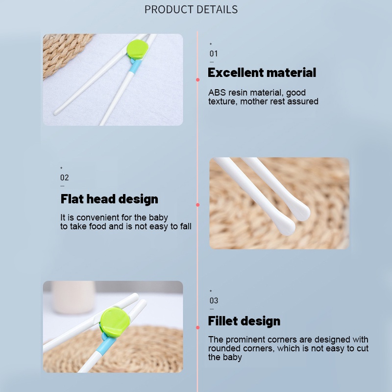 Cặp đũa tập ăn ZHAN QI TOYS bằng silica gel kiểu hoạt hình dễ thương có thể tái sử dụng cho bé