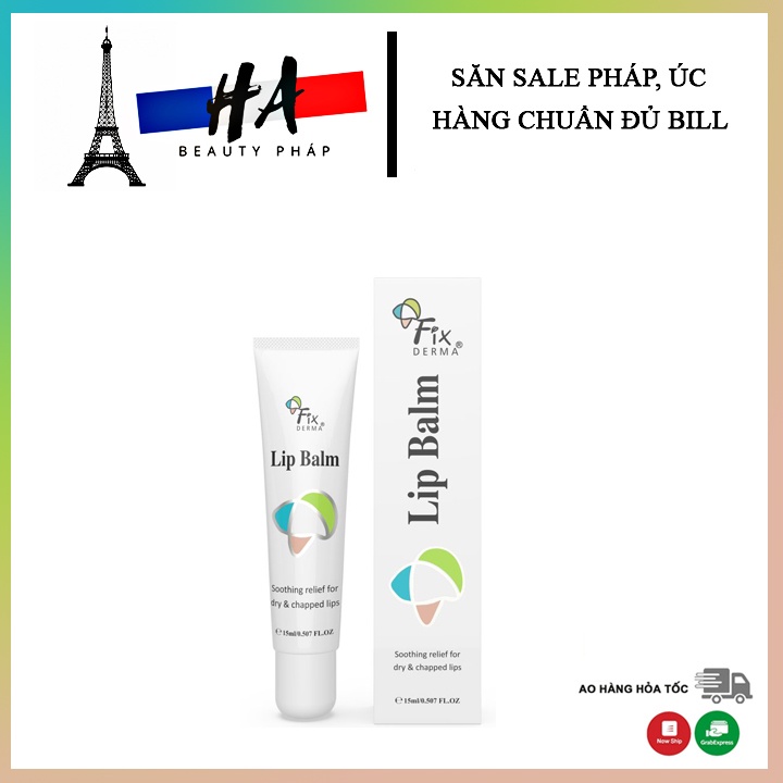 [Hàng công ty] Son dưỡng môi Fixderma Lip Balm 15ml Giảm thâm môi, khô môi