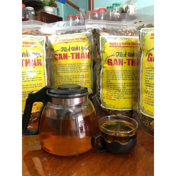 Trà thải độc gan thận gia truyền