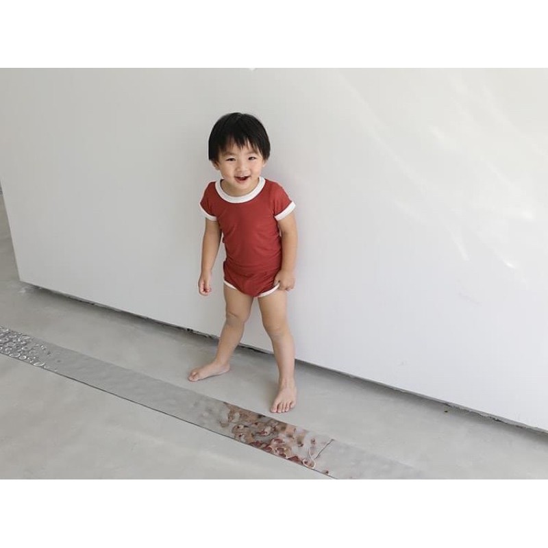 Bộ short cotton Minkymom xịn cho bé