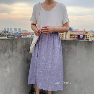 Áo thun trơn cotton lạnh cổ tim