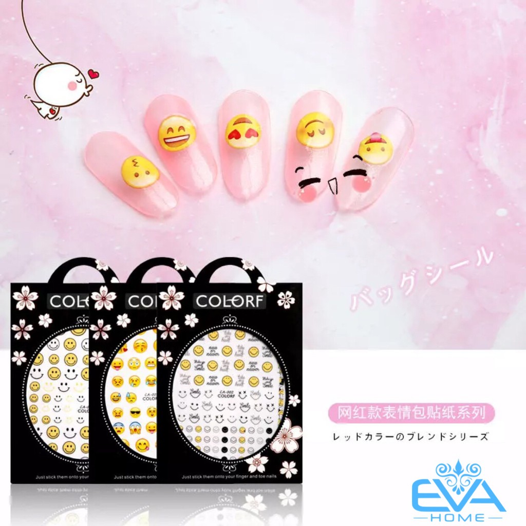 Miếng Dán Móng Tay 3D Nail Sticker Tráng Trí Hoạ Tiết Icon mặt cưới CA003
