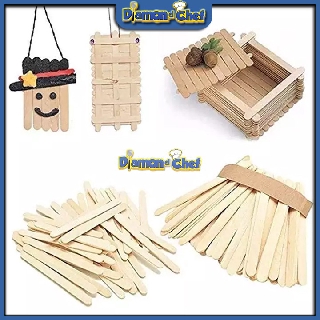 50 Que Kem Gỗ/Làm Kem Que/Đồ Handmade 11*1*0.2cm Loại Đẹp
