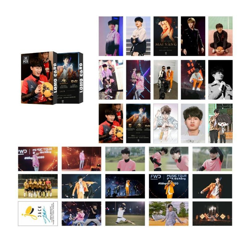 Lomo JACK J97 MV Lay La Lay mới nhất 1 hộp gồm 30 tấm | BigBuy360 - bigbuy360.vn