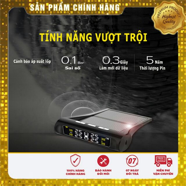 Cảm biến áp suất lốp TPMS chip thế hệ thứ 2 bản Full cao cấp