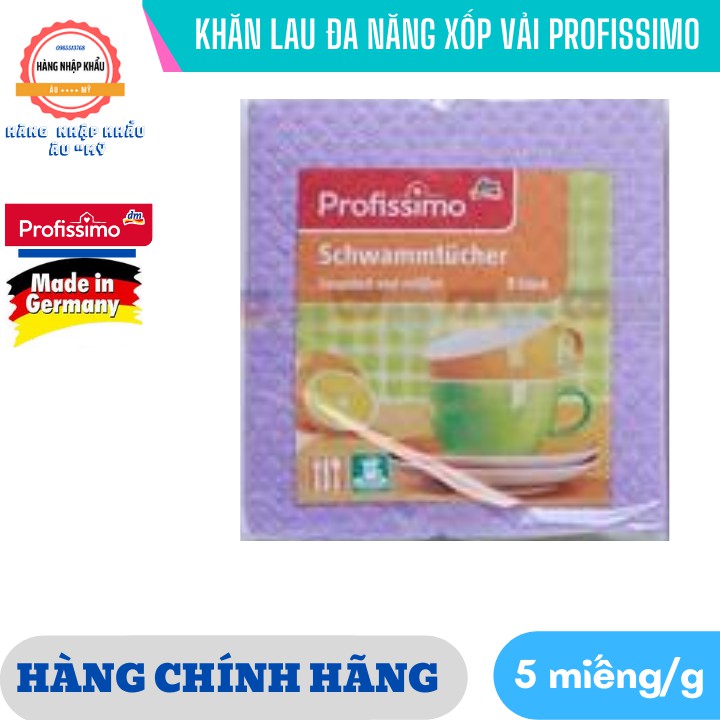 [HÀNG ĐỨC] KHĂN LAU ĐA NĂNG XỐP VẢI PROFISSIMO được các bà nội trợ Đức tin dùng