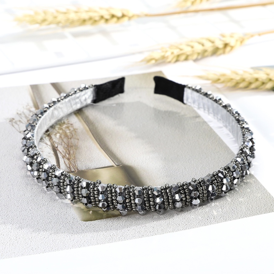 Băng đô đính hạt pha lê phong cách sang trọng thời trang Hàn Quốc cho nữ