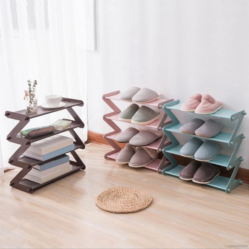 Non-woven Fabrics Shoe Rack, Multi-Layer Shoe Storage Organizer, Stackable Tower Shelves