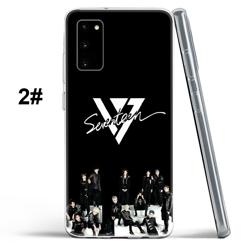 Ốp điện thoại silicon in hình ảnh nhóm Seventeen 61YF cho Samsung Galaxy S10 S10E S9 S8 Plus S7 Edge S8+ S9+ S7Edge