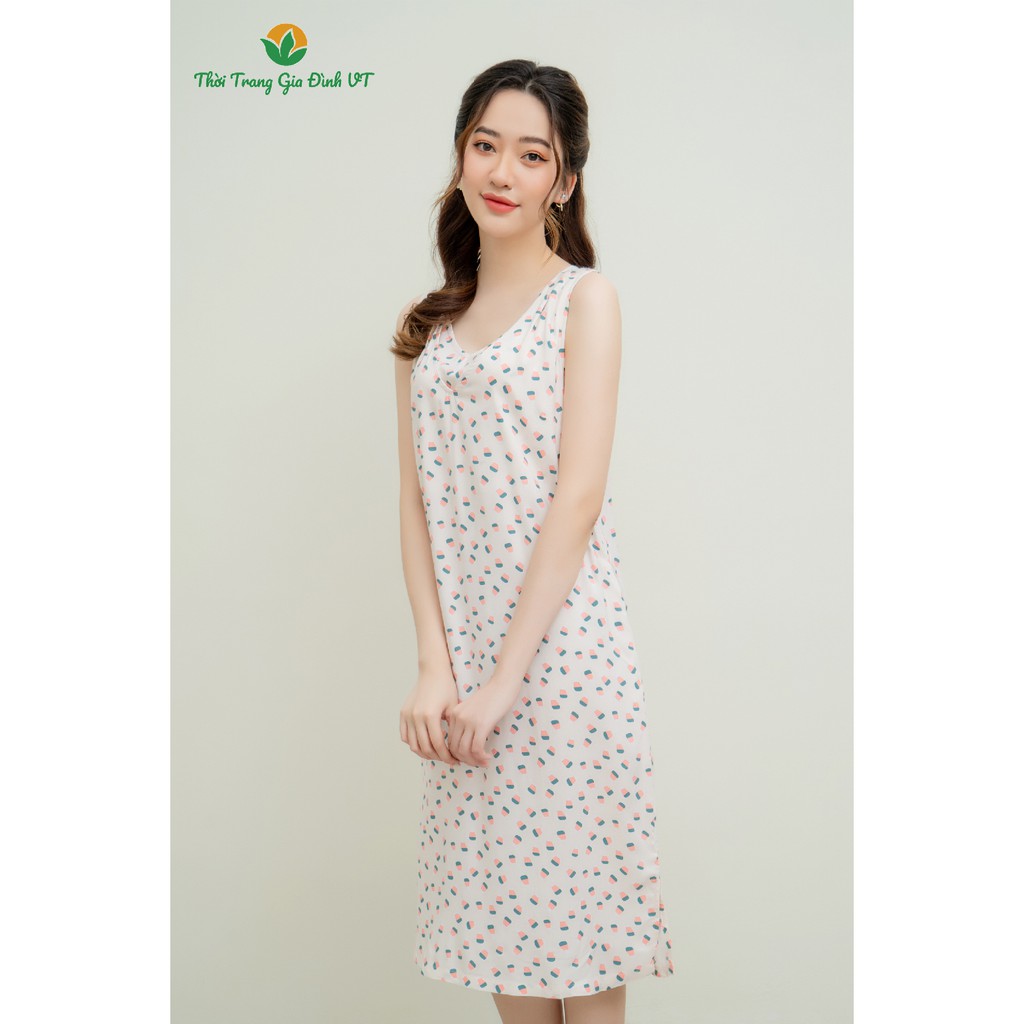 Váy lanh hoa nữ sát nách V02.2109 - Thời Trang Gia Đình VT | BigBuy360 - bigbuy360.vn