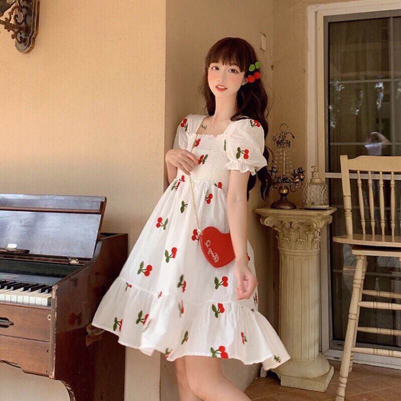 Đầm xoè cherry | BigBuy360 - bigbuy360.vn