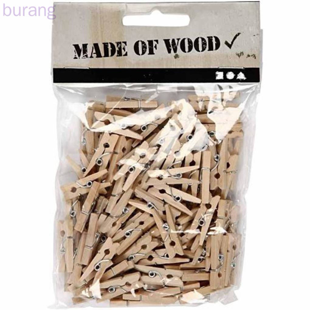 Bộ 50 Kẹp Gỗ Nhỏ 25mm Đơn Giản Tiện Dụng