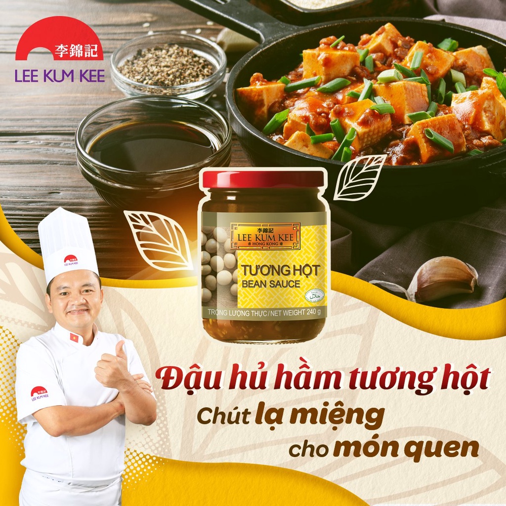 Tương hột Lee Kum Kee Hũ 240G - Tương hột đậu nành lên men tự nhiên