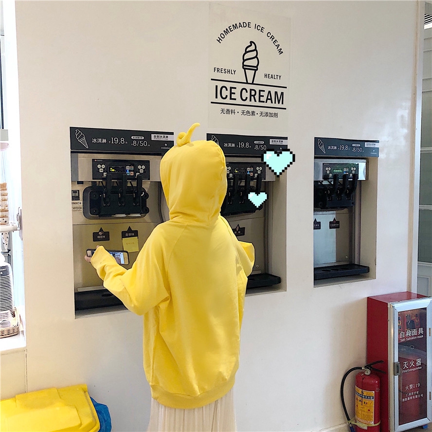 Áo có nón tay dài ấm áp dễ thương cho nữ | BigBuy360 - bigbuy360.vn