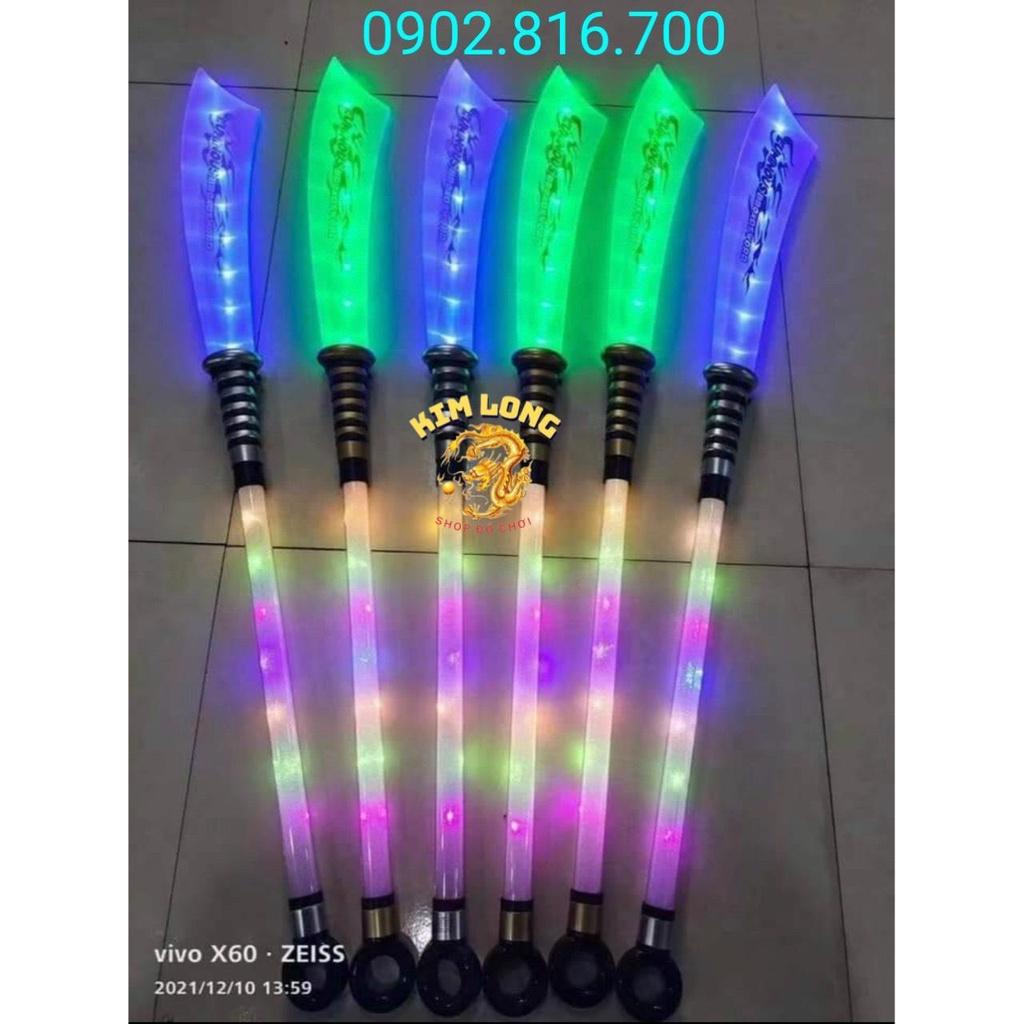 Đồ chơi ĐAO PHÁT SÁNG - kiếm nhật đen Katana kiếm phát sáng đổi màu siêu nét hàng xinj của Ninja hóa trang Samurai