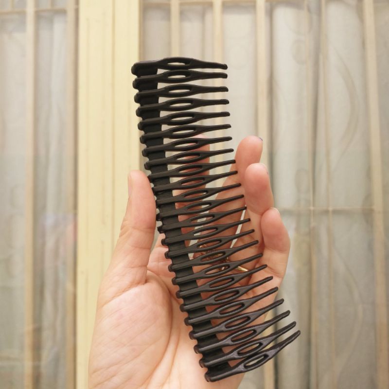 Lố 12 lược cài tóc mái nhựa mềm loại dài
