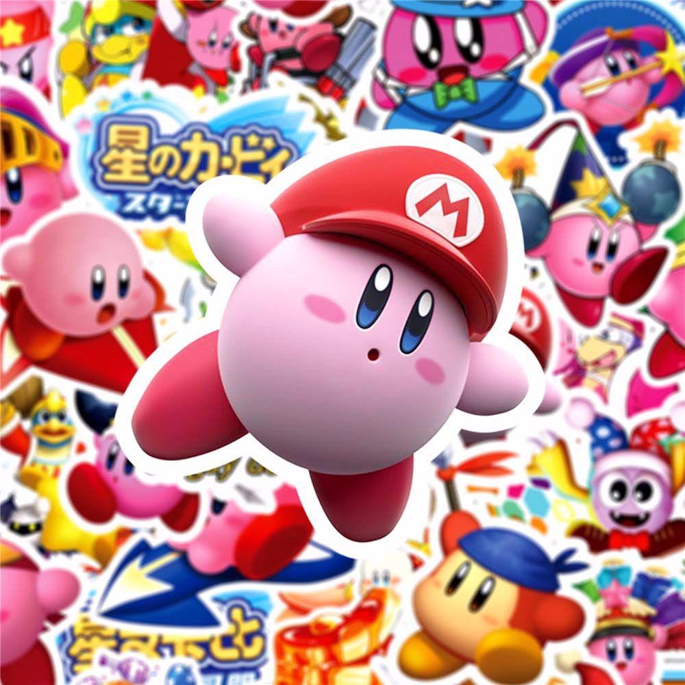 Augustine Nhãn Dán Anime Kirby Bằng PVC Cho Laptop Hành Lý Hành Lý Hành Lý
