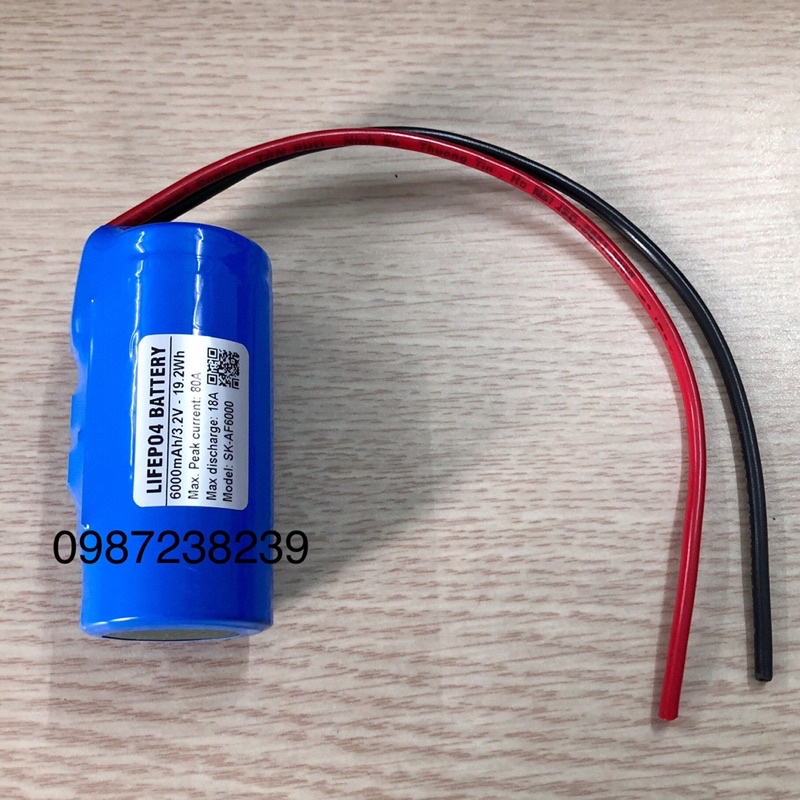 Pin đèn năng lượng mặt trời 3.2V 6AH cao cấp