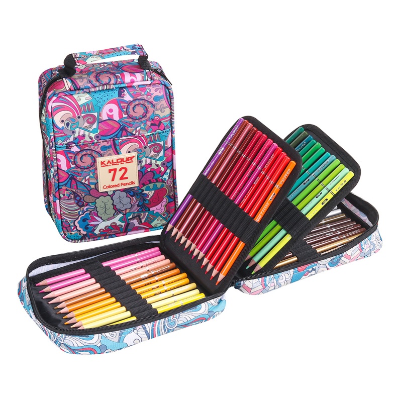 Hộp Bút Chì Màu seng Pro 72 Lõi Mềm Chuyên Dụng Cho Bút Chì Màu