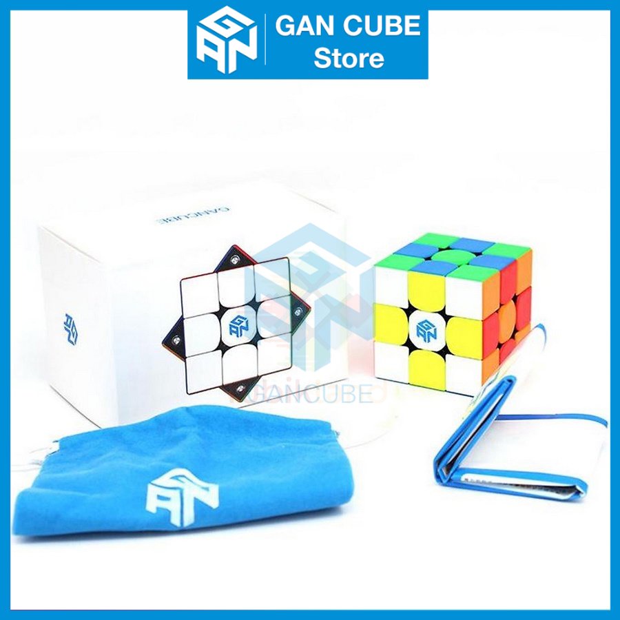 Rubik Gan 356 M Rubic 3x3 Nam Châm Cao Cấp Gan 356M Stickerless Đồ Chơi Trí Tuệ - GAN CUBE Store