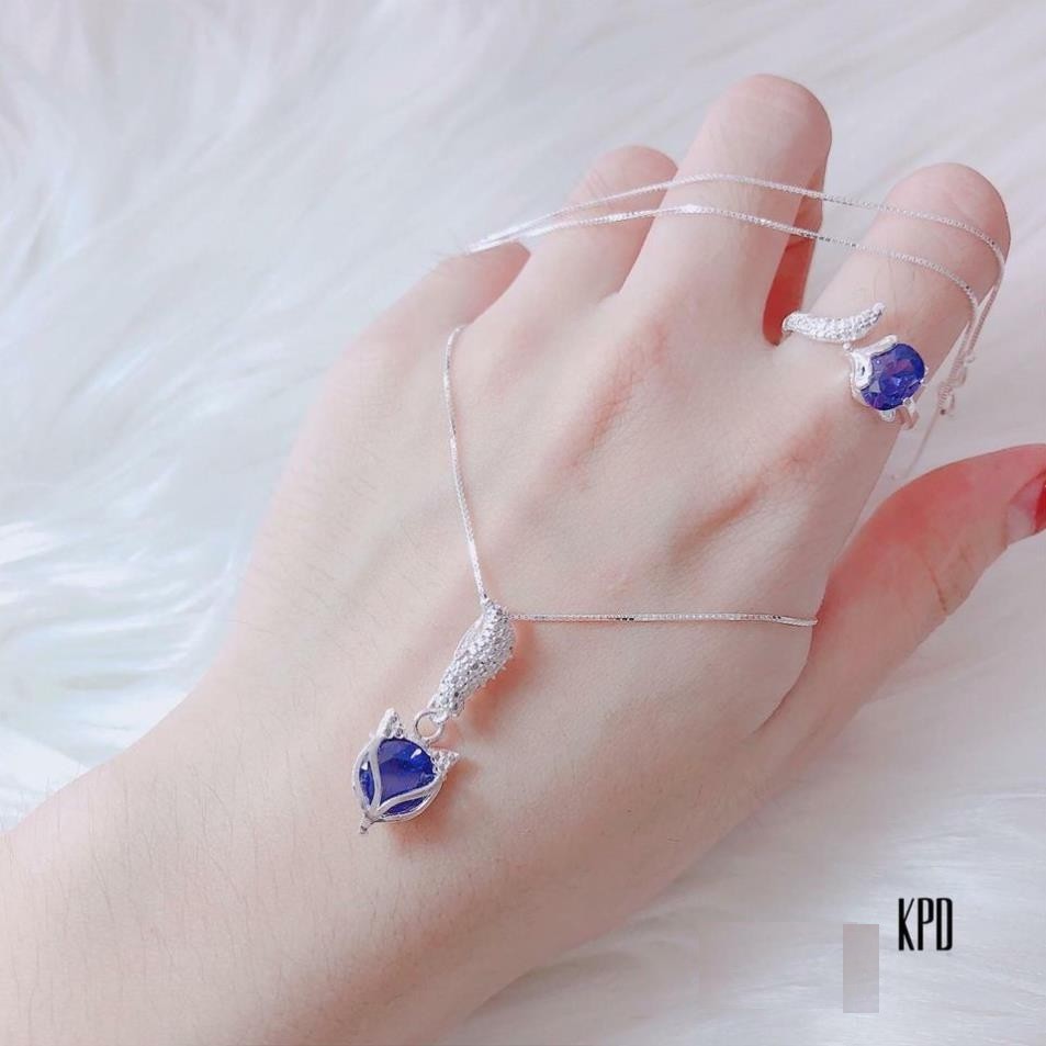 Dây chuyền hồ ly, dây chuyền nữ, bạc ta sáng đẹp, tình yêu và tài lộc