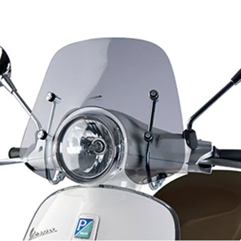 Kính chắn gió Vespa Primavera thấp Chính Hãng Piaggio Giá Sỉ Sẵn Số lượng Lớn Hai Màu Trong Và Đục