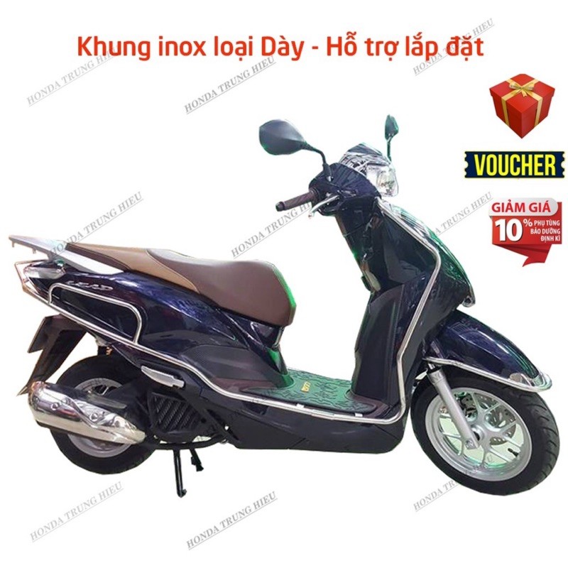 Khung quây inox xe lead 2022-2017 loại dày