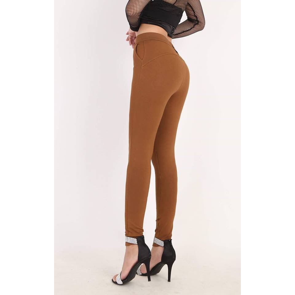 QUẦN LEGGING NÂNG MÔNG CAO CẤP MÀU NÂU