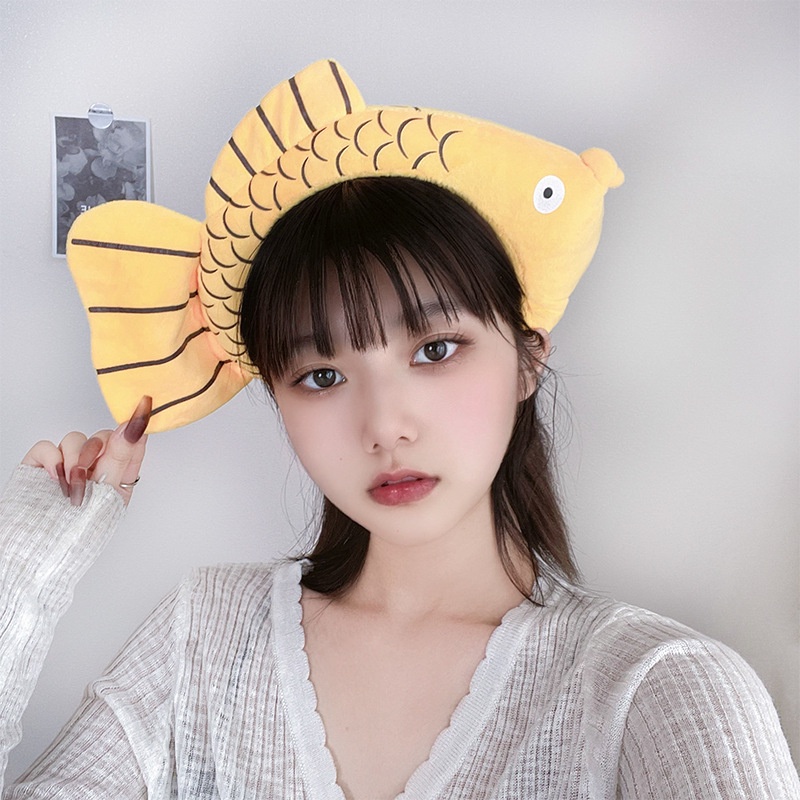 Băng Đô Hình Cá Sấu Vàng Vui Nhộn Sáng Tạo