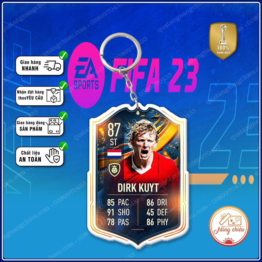 Móc khóa thẻ cầu thủ - Toure, Lucio, Crouch, Kuyt ☘️MÓC KHÓA THẺ CẦU THỦ☘️