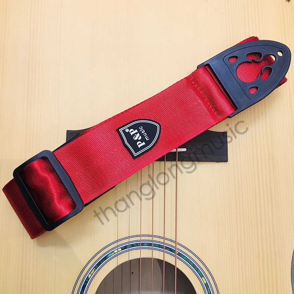 Dây đeo guitar P&P Music SR505 có kèm túi đựng pick, màu sắc đa dạng, bền chắc