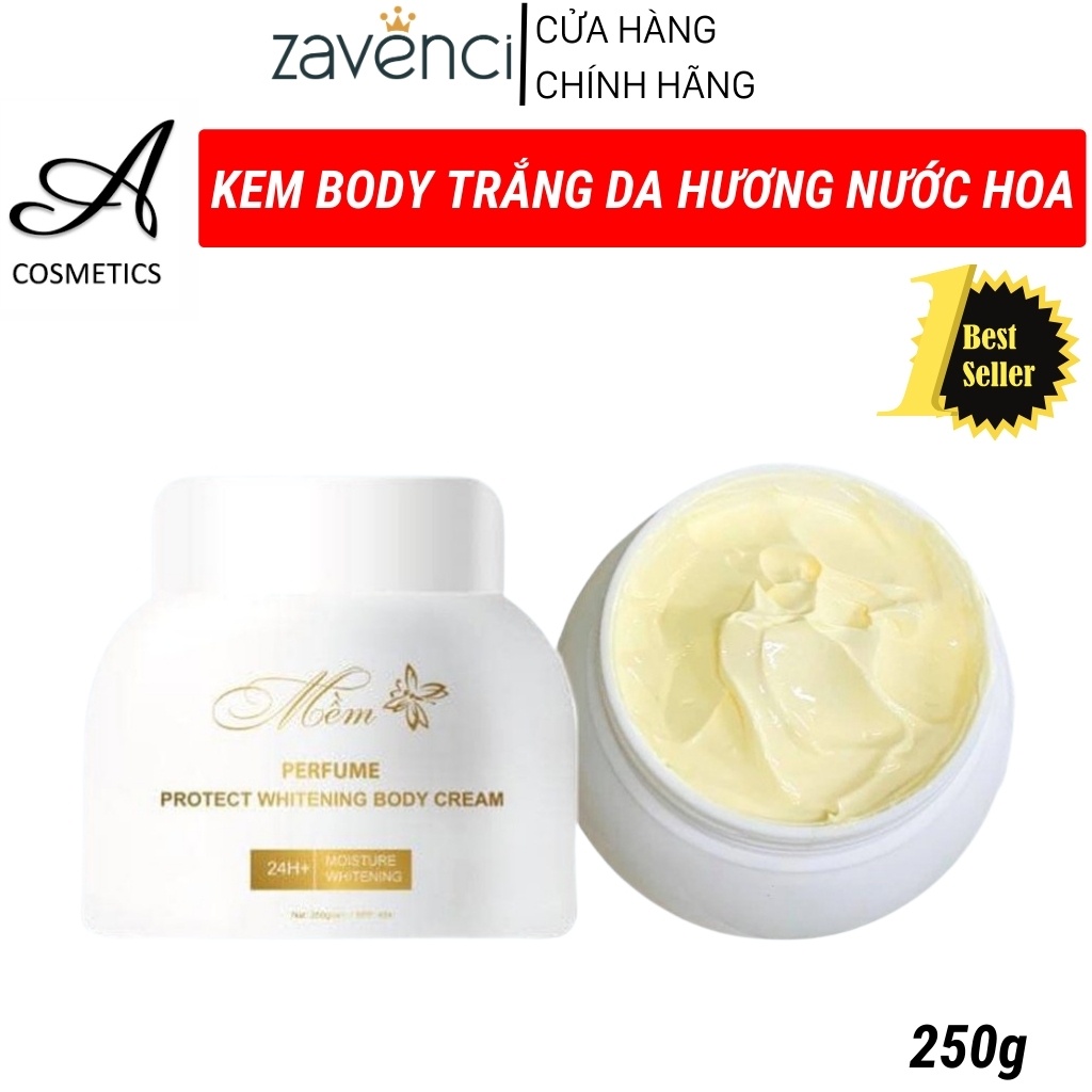 Kem Trắng Da KTD1923494 MỀM A COMESTICS kích trắng da toàn thân da trắng sáng mềm mịn chỉ sau 7 ngày (250g)