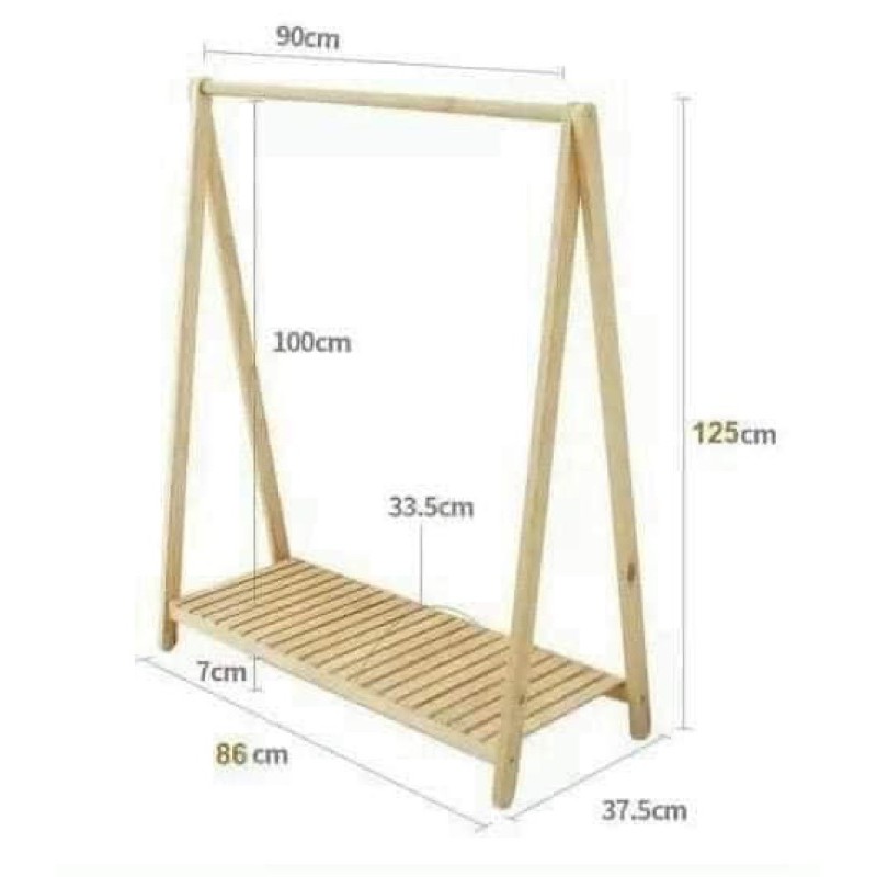 Giá Treo Quần Áo FREESHIP Kệ Treo Quần Áo Chữ A 1 Tầng Đa Năng Gỗ MDF Cao Cấp