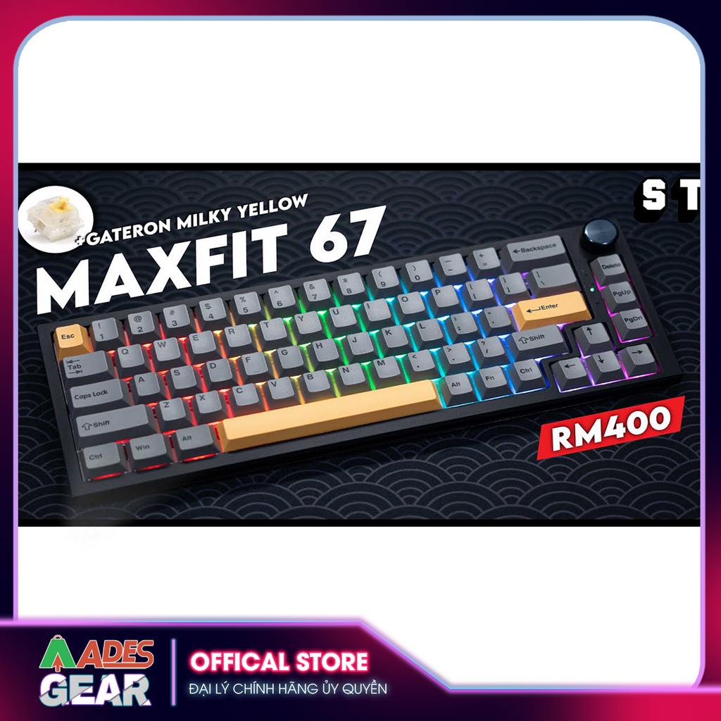 ✔️ Bàn Phím Cơ Custom Bluetooth Không Dây Tháo Lắp Hotswap FANTECH MK858 MAXFIT67 LED RGB✔️BH 12 THÁNG