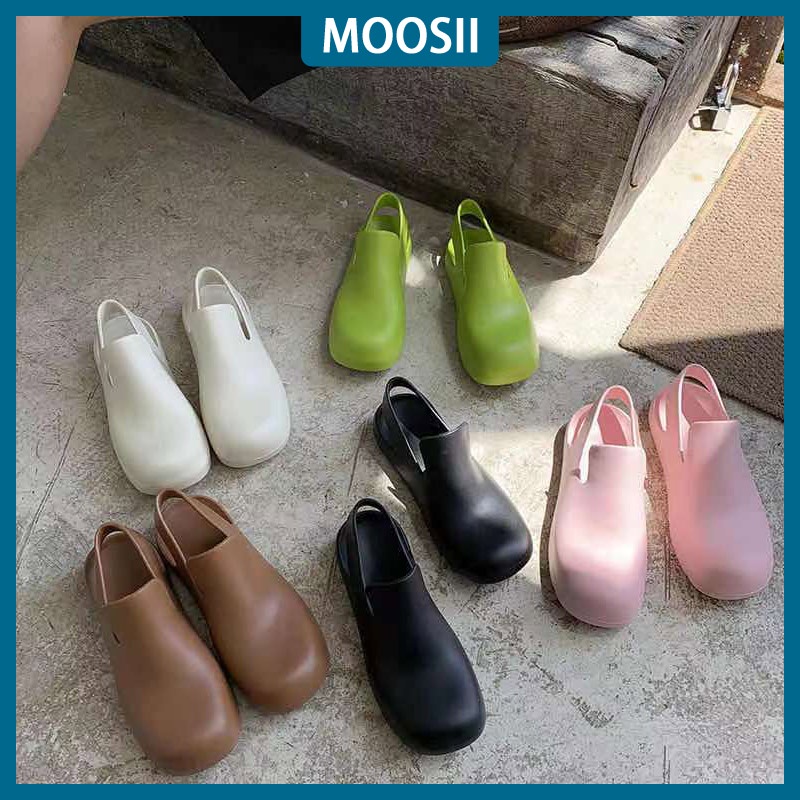 Giày bốt đi mưa đế dày bằng nhựa 4 màu size 36-40 thời trang đáng yêu