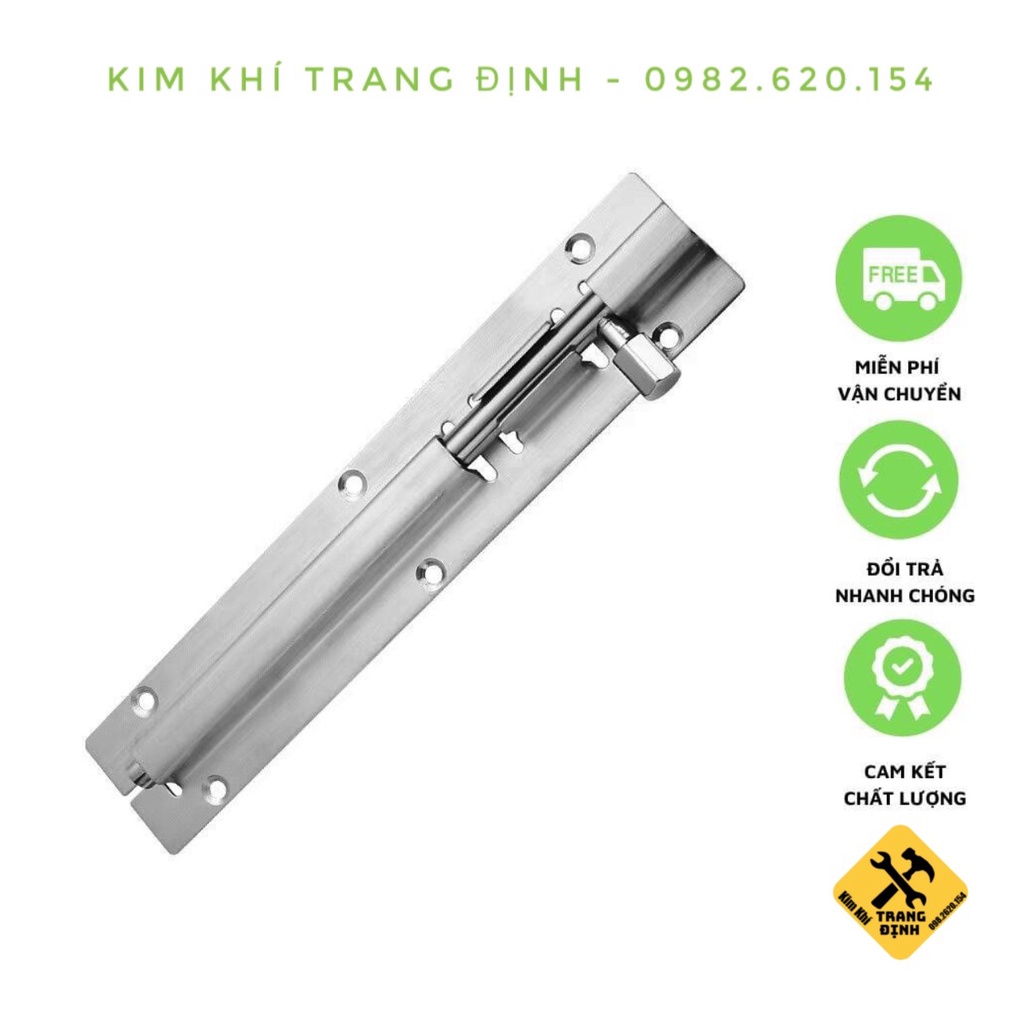 Chốt Cửa Inox 10cm,15cm, 20cm, 30cm ,45cm, 60cm (Chốt Ngang)