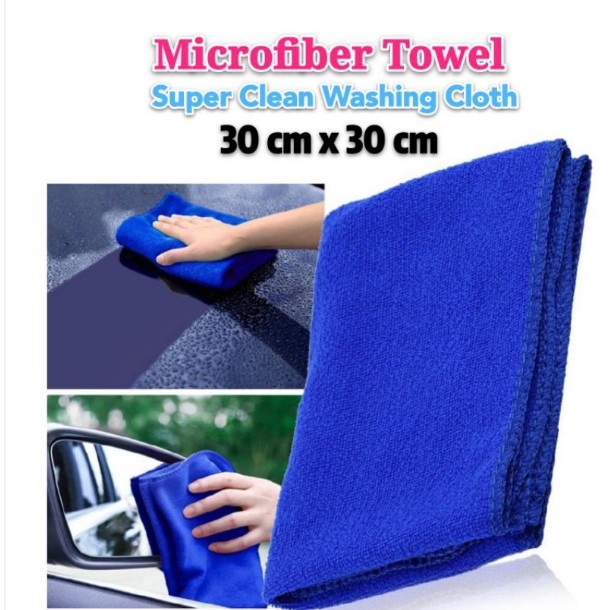 Khăn Lau Xe Hơi Dày Dặn Thấm Hút Tốt 30*30cm