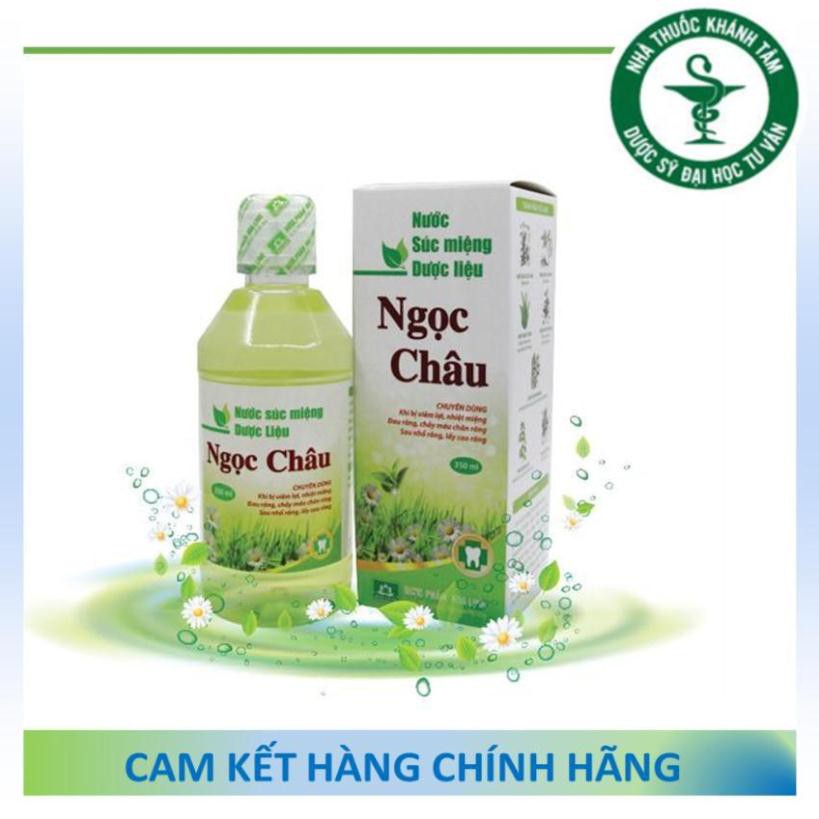! ! Nước súc miệng dược liệu Ngọc Châu 350ml