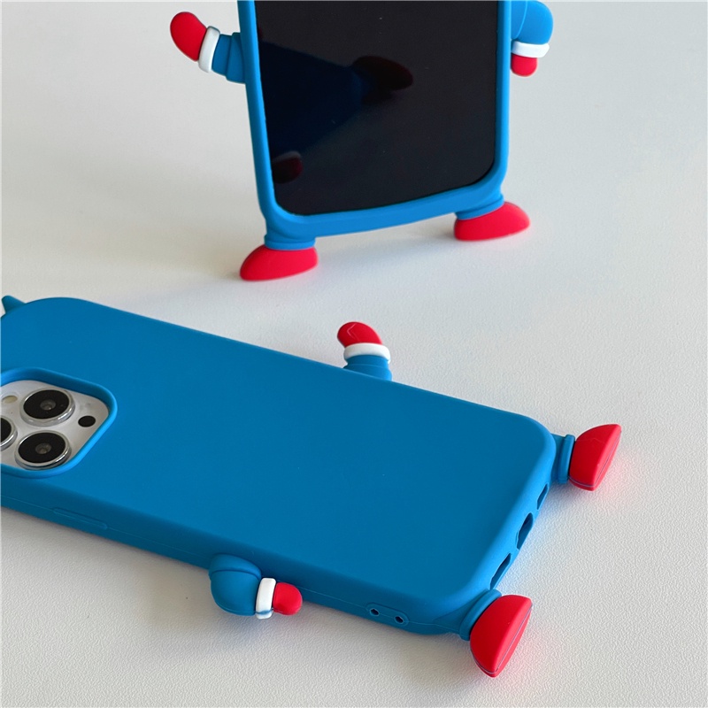 Ốp lưng chống sốc màu xanh dương cho iphone 13 pro 12 pro max đế silicon mềm cho iphone 11 pro max xr x / xs Ốp lưng điện thoại hoạt hình Crayon Shin-chan