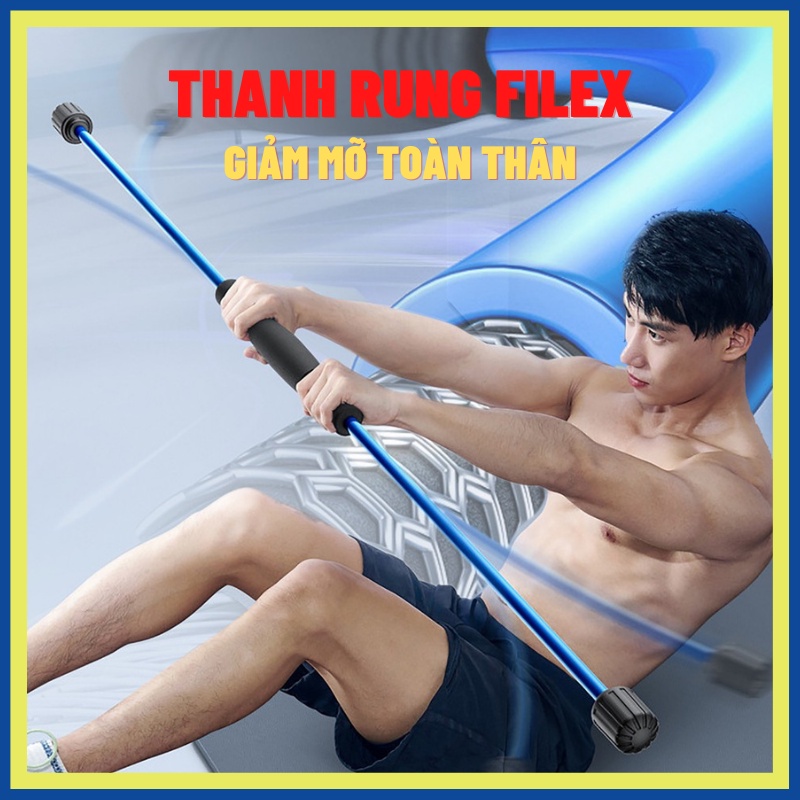 Thanh rung đàn hồi Flexibar Thanh rung tập thể dục tập Gym Thanh rung tay đàn hồi Gậy rung đàn hồi giảm cân Feilishi