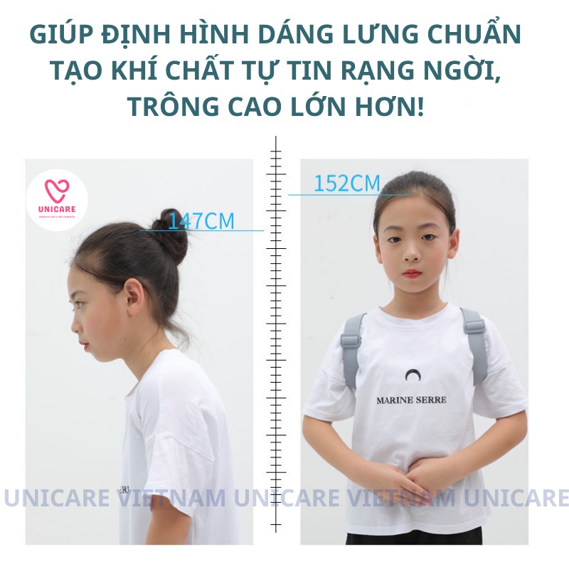 Đai chống gù lưng SMART POSE điều chỉnh tư thế thông minh, cảm biến báo rung, đếm số lần ngồi sai - Bảo hành 06 tháng