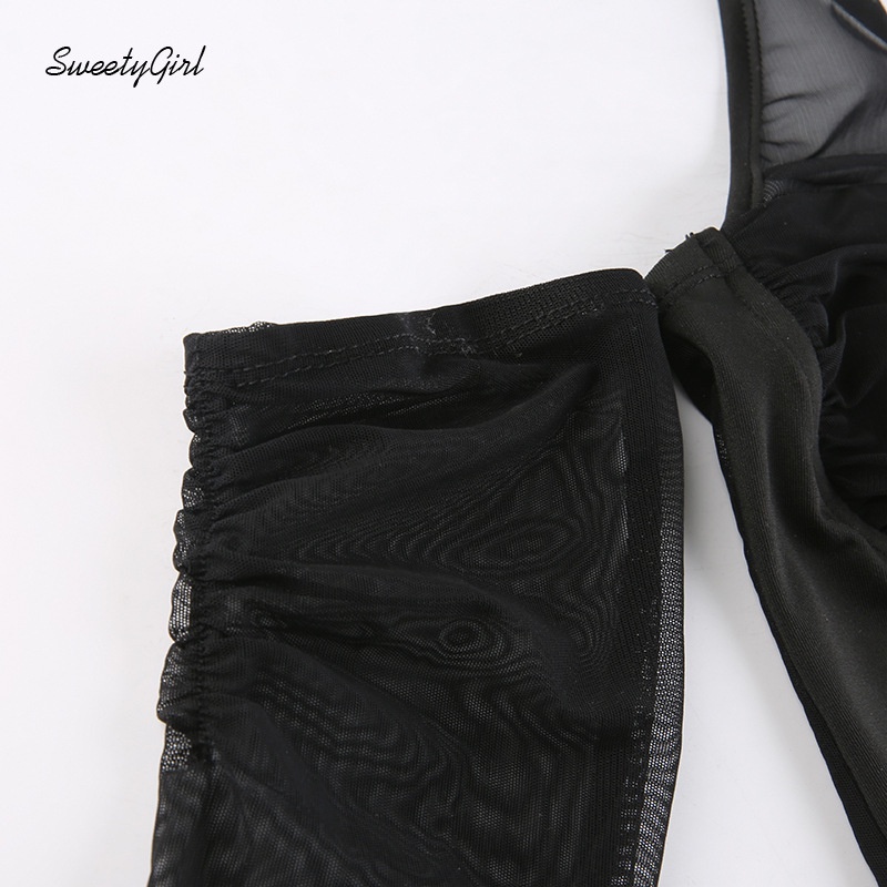 Áo Thun Cổ Tròn Tay Dài Phối Lưới Màu Trơn Thời Trang Quyến Rũ Cho Nữ 2022 Màu Sắc