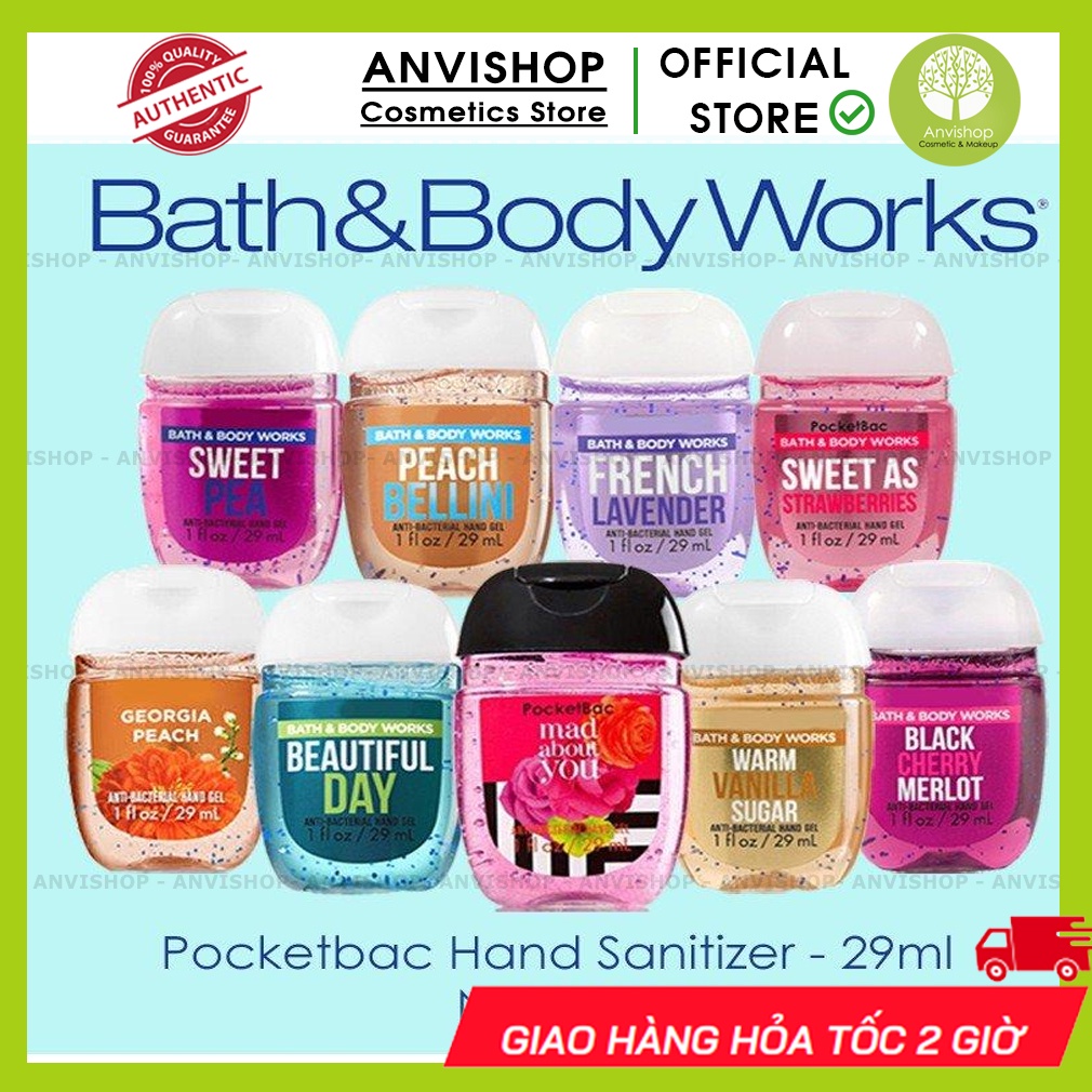 Gel rửa tay khô Bath &amp; Body Works-Mỹ 29ml