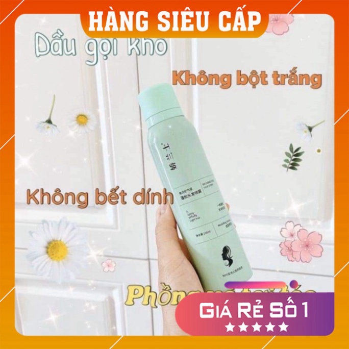 Bình xịt gội đầu FREESHIP Xịt gội đầu khô Issy mẫu mới nội địa trung 150ml giúp tóc bồng bềnh