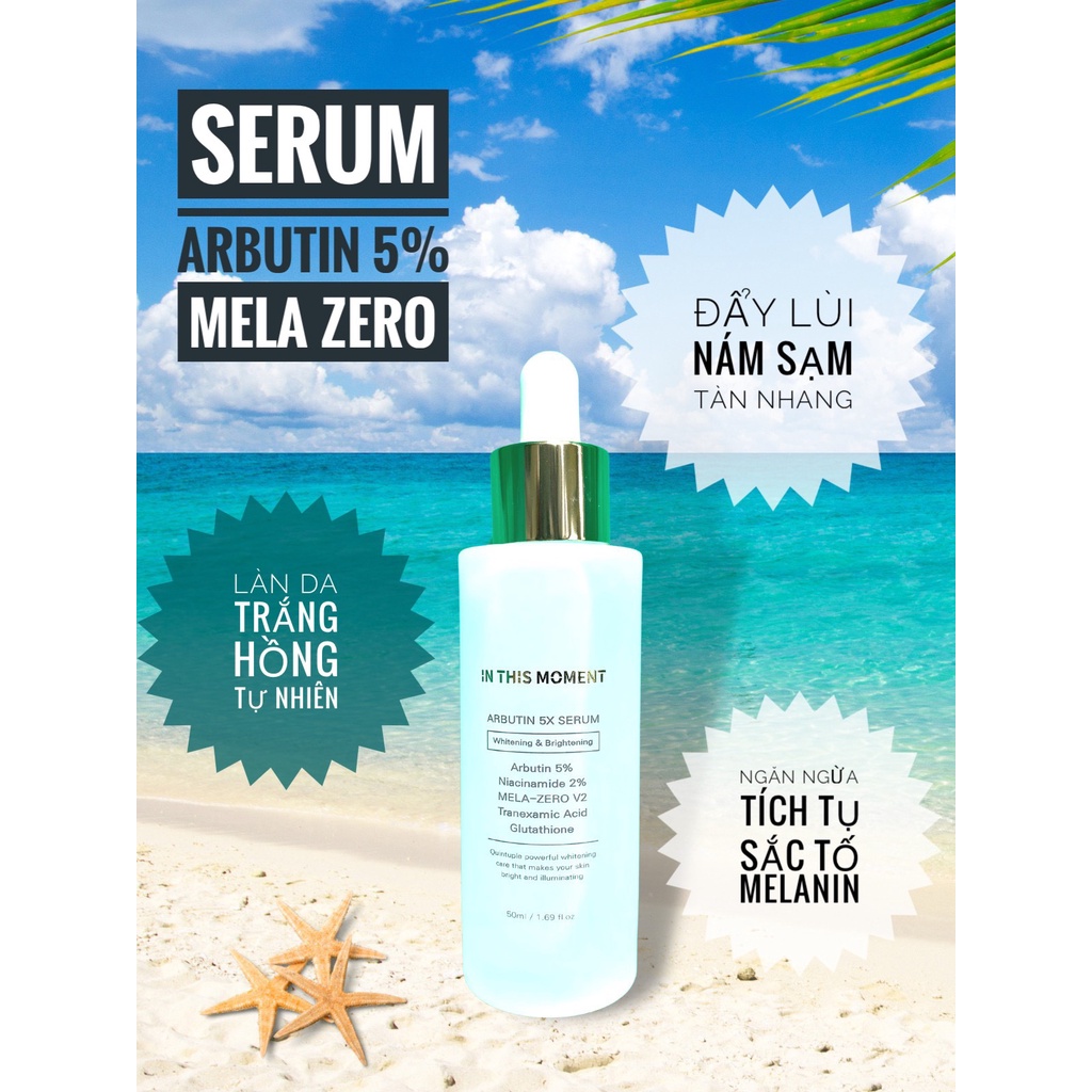 Serum Arbutin 5% trắng da, nám sạm 50ml