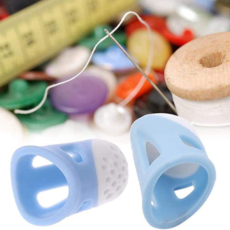 Bộ 2 miếng đệm may Ghim silicon Miếng đệm bảo vệ ngón tay không trơn trượt thoải mái