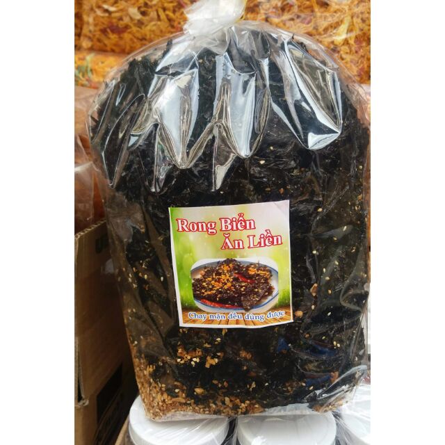 ( MIỄN SHIP Ở HCM) Sỉ 5 GÓI Rong biển cháy tỏi TO siêu ngon siêu rẻ( 500G/ gói)