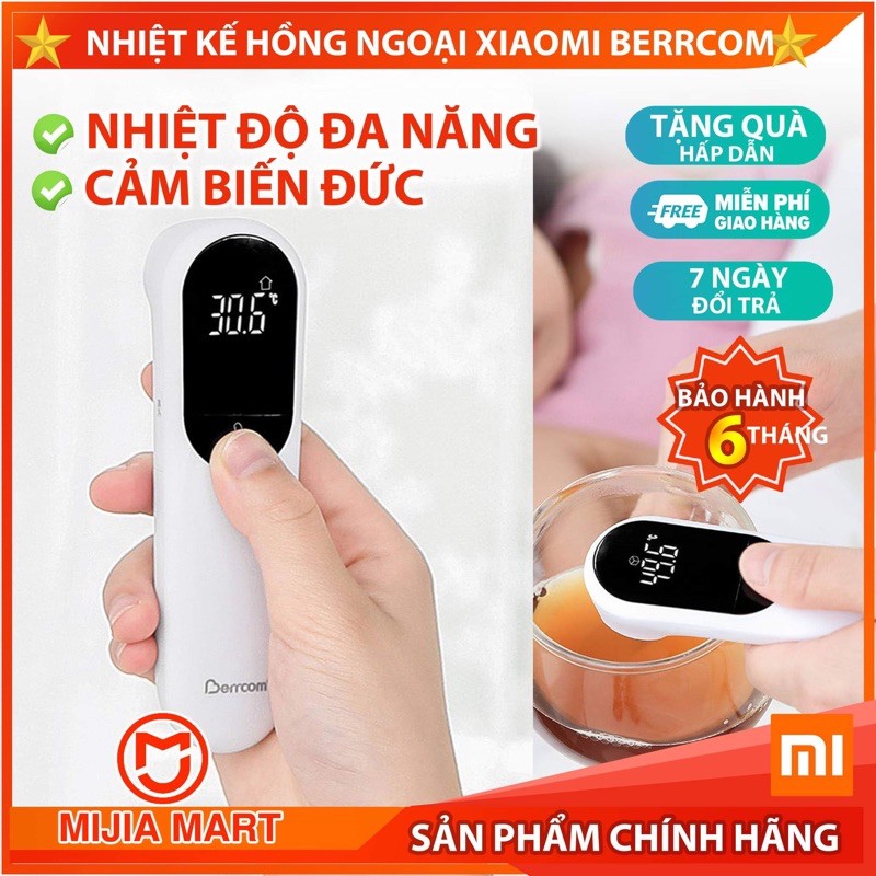 [MÃ J12 GIẢM 20K]Nhiệt kế hồng ngoại  Xiaomi Berrcom JXB-305. Nhiệt kế đo nhiệt độ người, đo nước, sữa, nhiệt độ phòng.